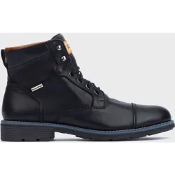 Botas de hombre de piel con cordones, cremallera lateral y sistema Sympatex