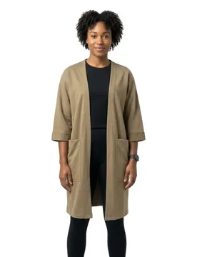 Cardigan Oversized Terry Khaki XS - Urban classics - FashionsVida