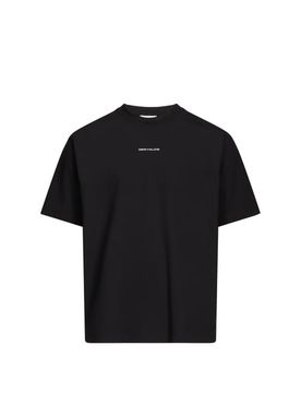 T-shirt uni à col rond Noir L Male