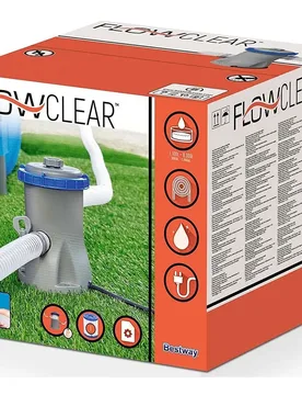 Swimming Pool Filter 1.249 Litres Per Hour Refurbished Grey / White One Size unisex - Bestway - FashionsVida