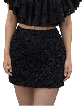 Gonna Donna in tulle ricamata