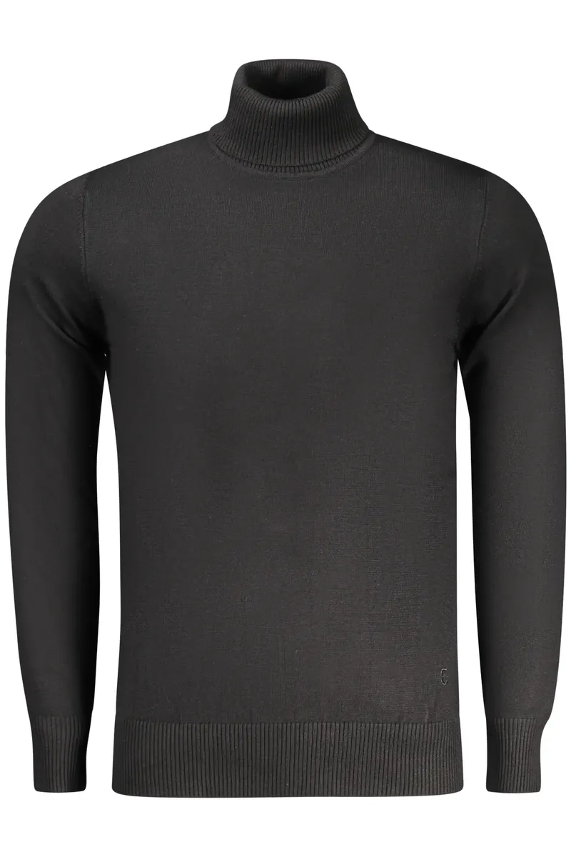 Herren ROLLKNOPFPULLOVER Schwarz TR1724_NENERO