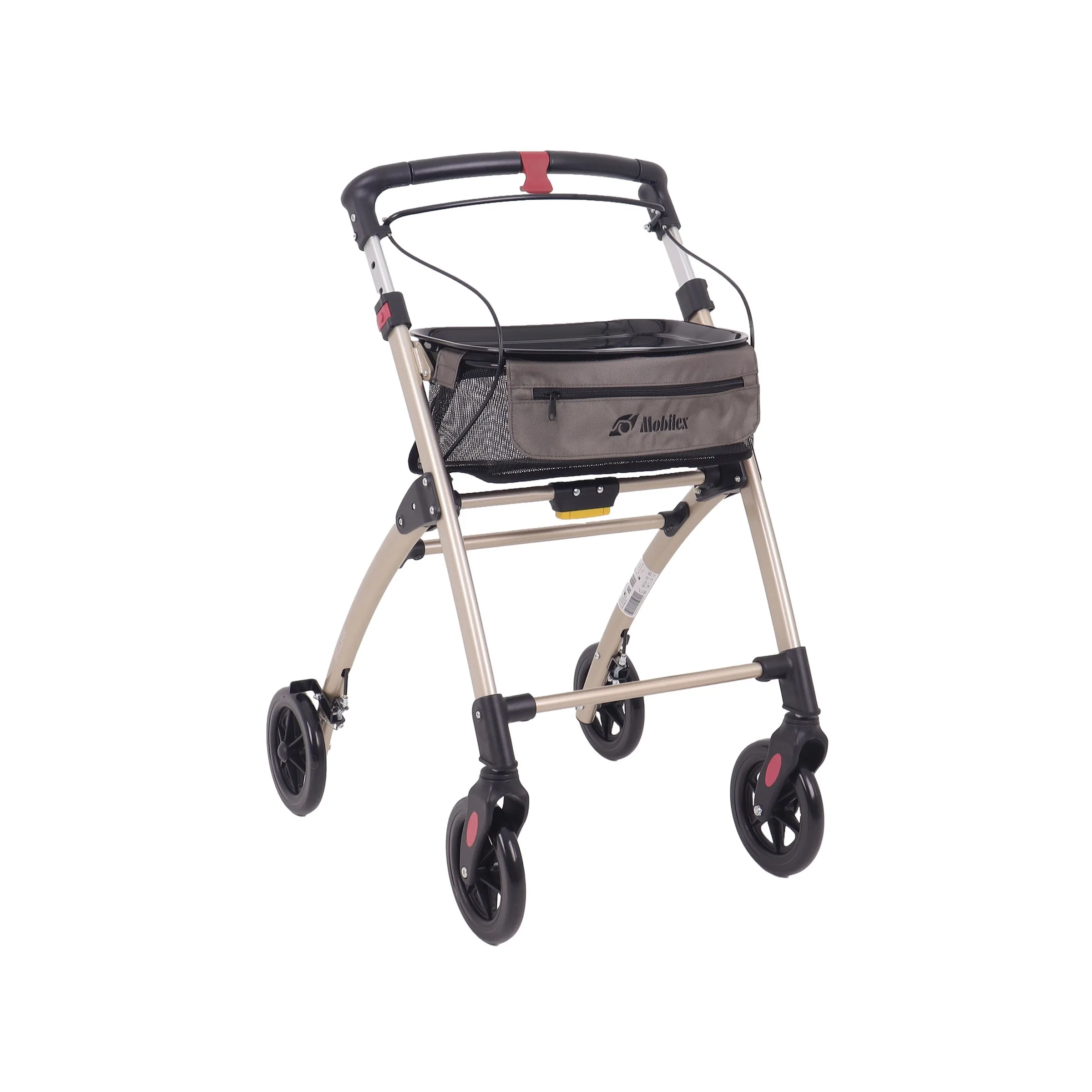 Indoor Rollator "Jaguar“ silber schwarz - Mobilex - FashionsVida