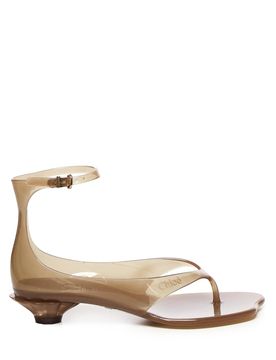 Chloé Translucent TPU Sandals with Buckle Closure and 2.5 cm Heel