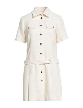 Mini-Kleid Damen Cremeweiß 40 Damen