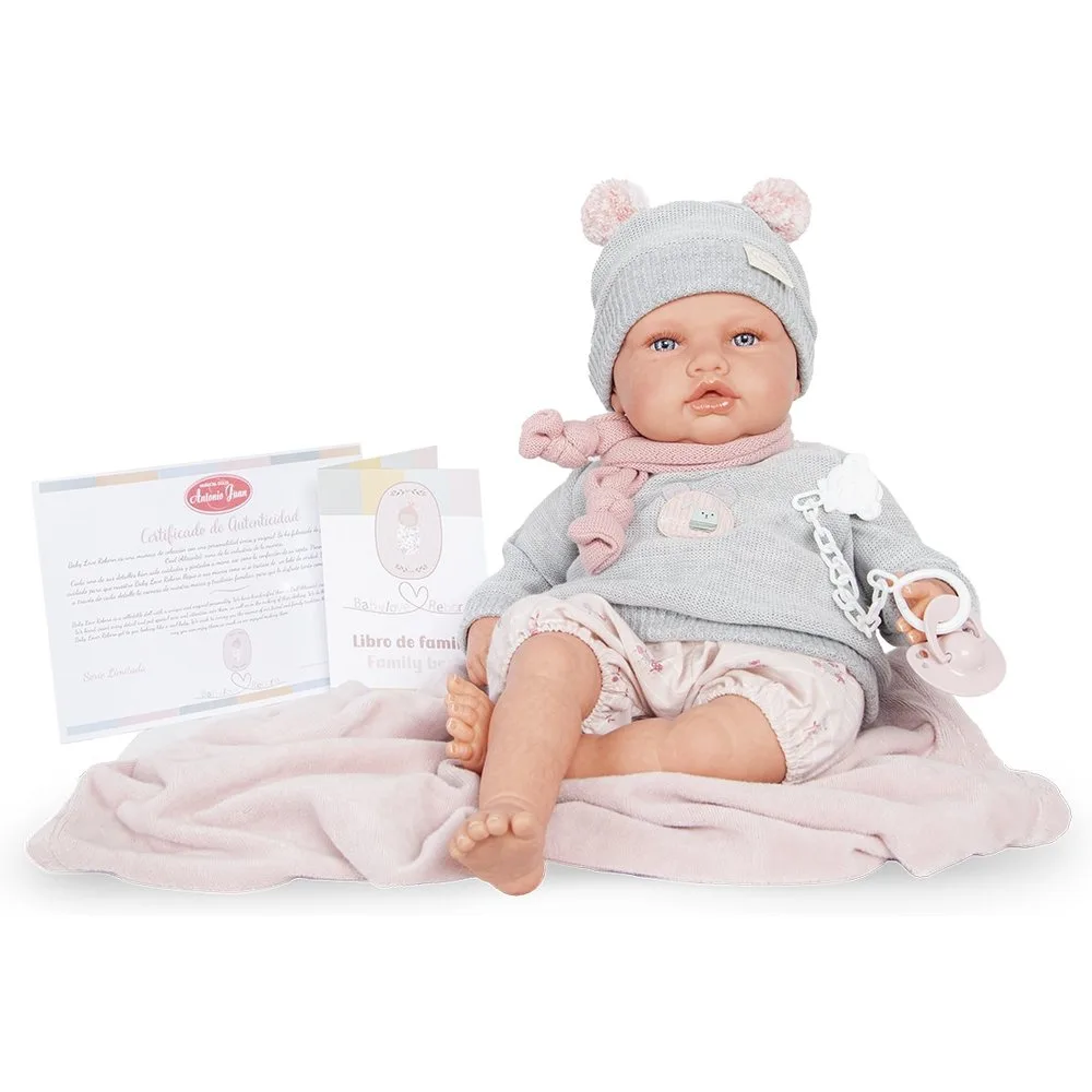Muñeco bebé Reborn Baby Love con mantita - Muñecas Antonio Juan - FashionsVida