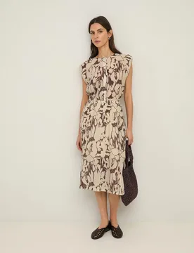 Yerse - Vestido midi de gasa - Yerse - FashionsVida