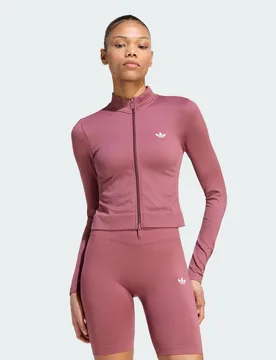 TRACK TOP ESSENTIALS SEAMLESS M Burgundy - Adidas - FashionsVida