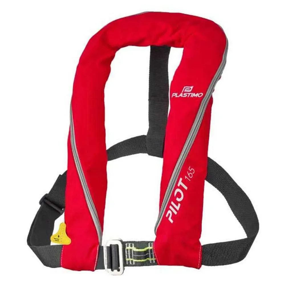 Pilot 165 Inflatable Life Jacket Black / Red One Size unisex - Plastimo - FashionsVida