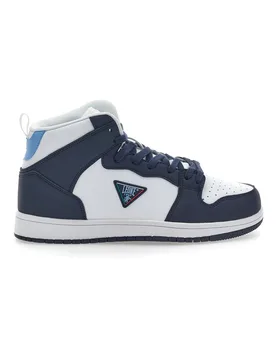Sneakers Mid-Cut Bianche e Blu 37 41 - Leone - FashionsVida
