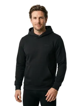 Felpa Con Cappuccio Ess Elevated Black L