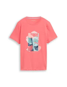 T-shirt crew neck front print female