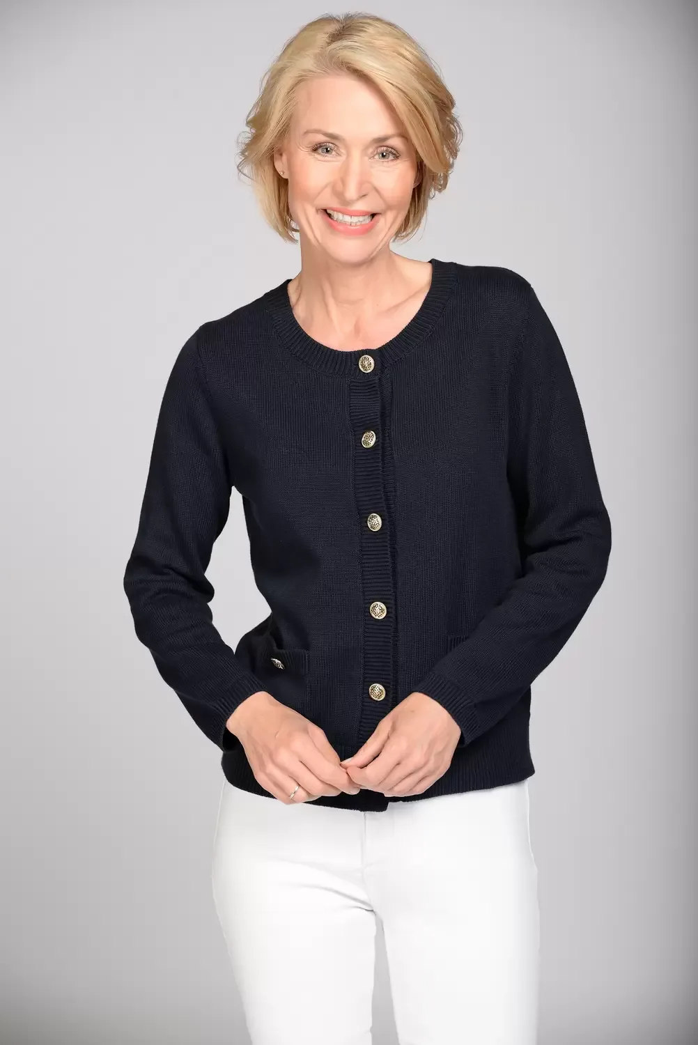Rdh-Cardigan, 1/1 Arm, uni female - 44 - FashionsVida