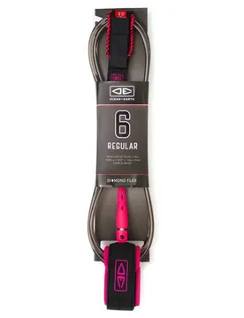 Leash De Surf Regular Diamond Flex Moulded Pink 6´0´´ unisex