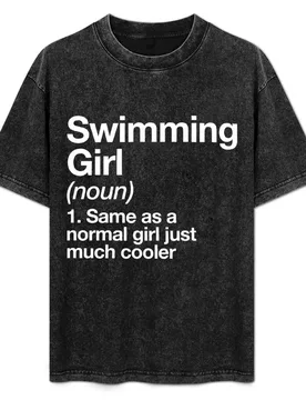 Swimming Girl Definition Funny & Sassy Sports Design T-Shirt Quick Dry Training Short Sleeve Tee - Aliexpress - FashionsVida