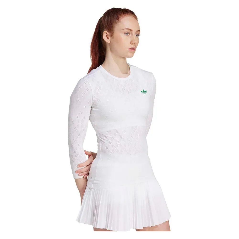 Pro Climacool 3/4 Sleeve T-shirt White L - Adidas - FashionsVida