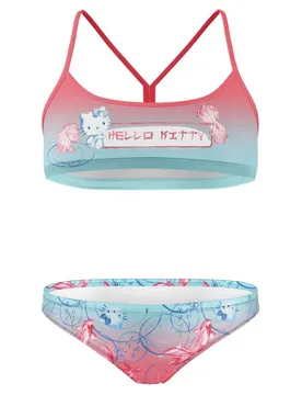 Hello Kitty Wave Bikini Multicolour 2XS Girls - OTSO - FashionsVida