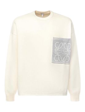 Maglione Anagram In Misto Cotone Con Tasca