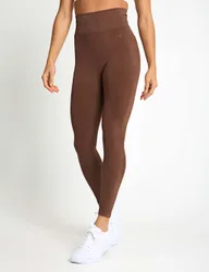 Seamless High Waisted 7/8 Leggings Brown female