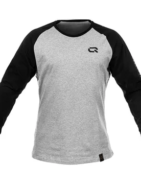 T-shirt à Manches Longues Explore World Grey / Black S - iQon - FashionsVida