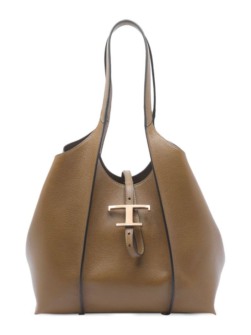 TOD'S T Timeless Shopping Bag in Leather Small