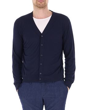 Cardigan scollo a V BLU NAVY XXL