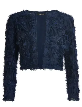 Jacke aus Blütenstoff female