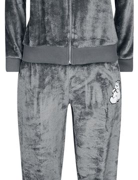 Schlafanzug - Simon`s Cat Meow - L - für Damen - Größe L - grau - EMP exklusives Merchandise! - Frauen - female