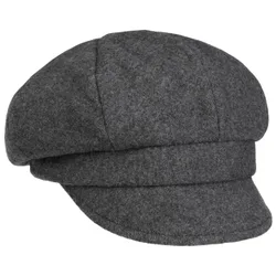 Uni Merino Newsboy Cap by - grey - Damen - Size: One Size