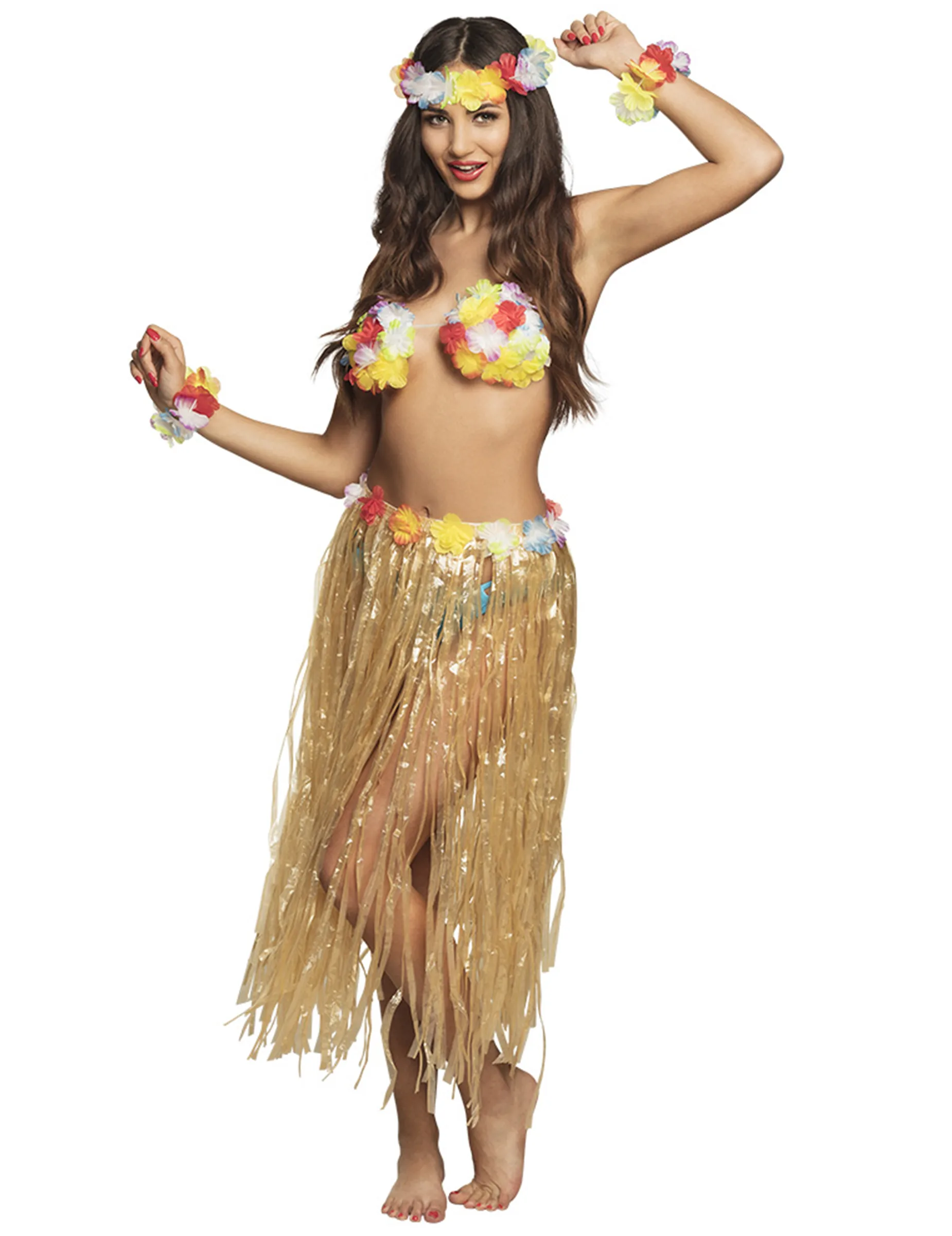 Hawaii-Set für Erwachsene Kostüm-Set bunt - BOLAND BV - FashionsVida
