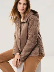 Stepp Kurzjacke, normale Größen#Kurzgrößen, Farbe Beige, 48, ultraleicht wasserabweisend Damen