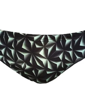 Mountain Geo Swimming Brief Green M Men - TURBO - FashionsVida