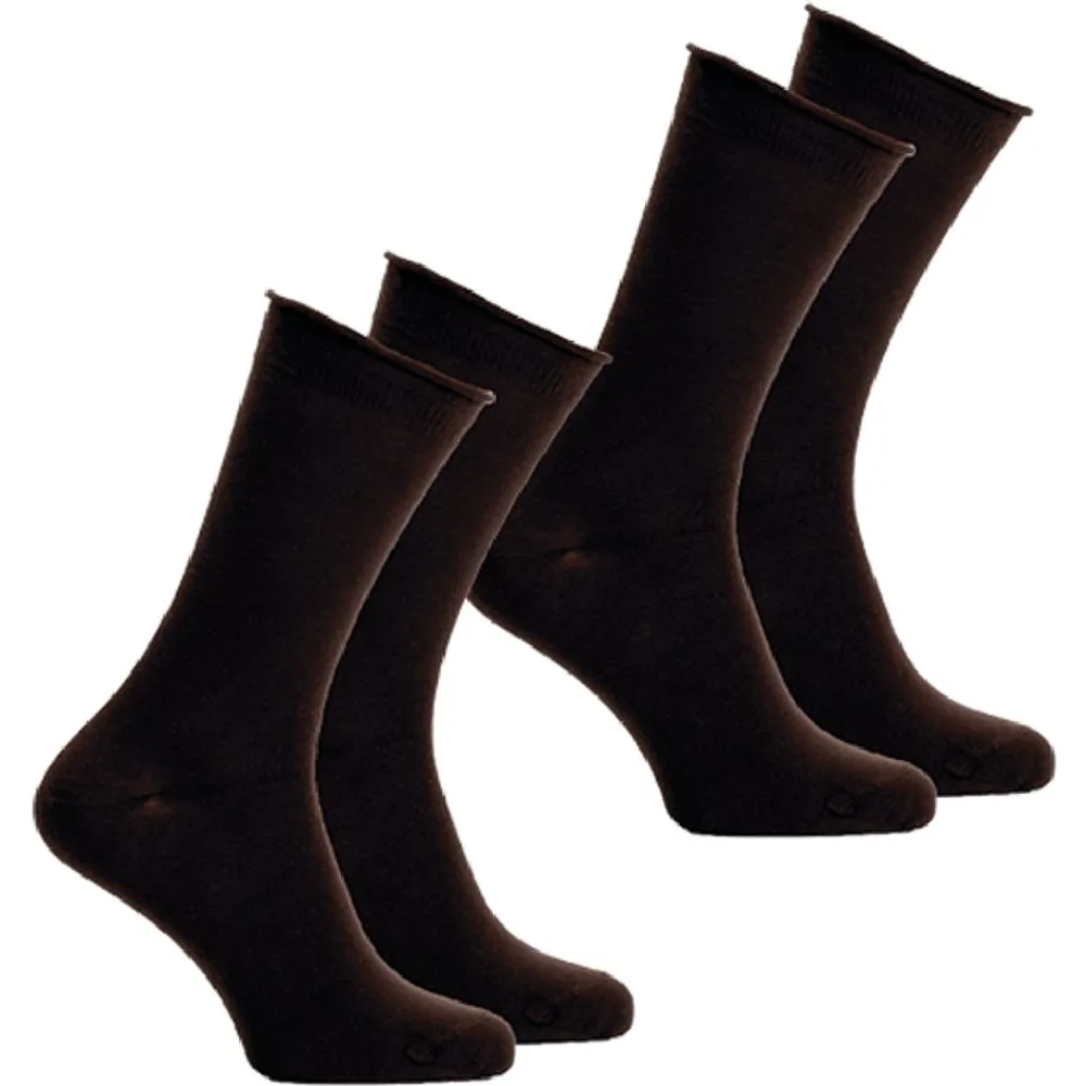 Pack de dos pares de calcetines de mujer lisos - Soxland - FashionsVida