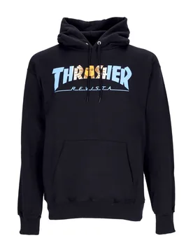 Felpa Cappuccio Uomo Argentina Revista Hoodie Black - Thrasher - FashionsVida