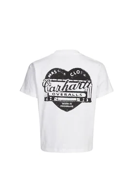 T-shirt imprimé à col rond en coton Blanc S Female - Carhartt Wip - FashionsVida