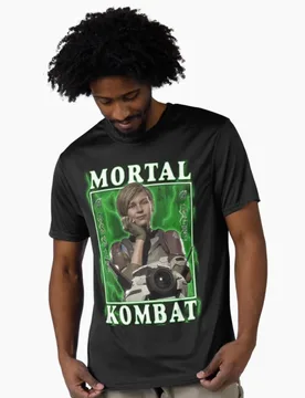 Cassie Cage MK 0406 Vintage 90's Mortal Kombat Gift tee for gamer 100% cotton printed Short Sleeve Graphic T-Shirt All size tops - Aliexpress - FashionsVida