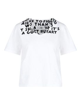 T-Shirt Scollo A V AIDS Programma