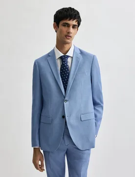 Chaqueta de traje de hombre ojo de perdiz - Easy Wear - FashionsVida