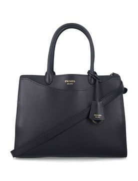 Prelude Calf Leather Handbag with Front Pocket, Key Ring & Adjustable Strap (24 cm x 32.5 cm x 13 cm)