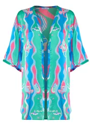 Underwater Dreamer Lautrec Silk Kimono - XS