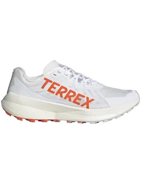Chaussures de trail - Terrex Agravic Speed Dash Grey/Impact Orange/Cloud White - Taille 45 1/3 - Blanc - Adidas - FashionsVida