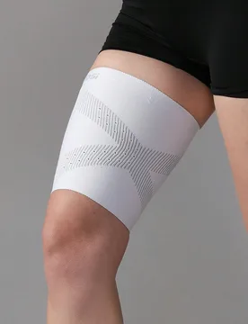 Pieza Manga de muslo de compresión alta tejida en 3D - Soporte deportivo transpirable, apto para correr, fitness y uso diario, unisex - Shein - FashionsVida