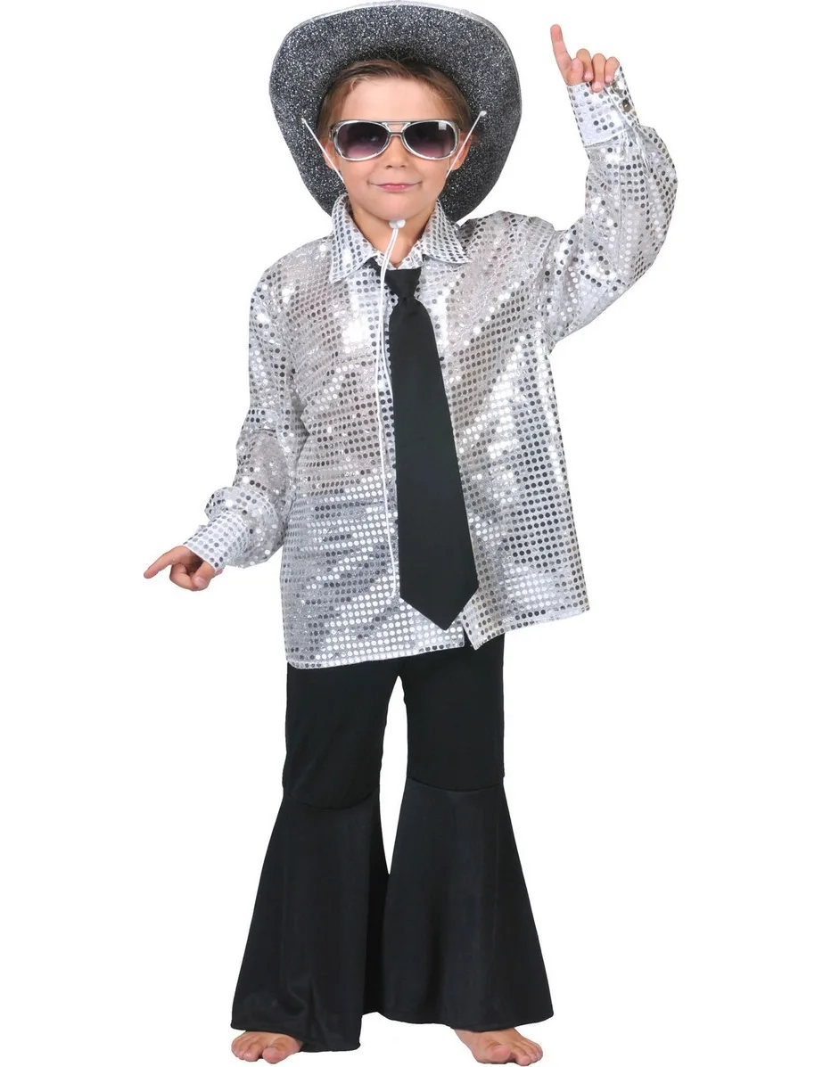 Disco-Jungenhemd Tänzer silber - ESPA - FashionsVida