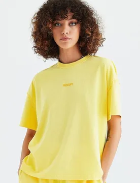 T-Shirt - Lightness 2 - Lilith T-Shirt - XS bis L - für Damen - Größe XS - gelb - Frauen - female - Rockupy - FashionsVida