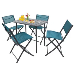 Tlg. Gartenset "Sumila" 80 x 55 Türkis