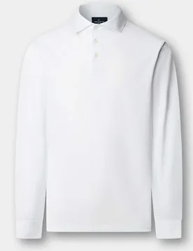 Polo de hombre pima manga larga fit clásico - Hackett - FashionsVida