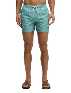 Pantaloncino Da Bagno Premium Printed 15 Mini Flora Green 2XL