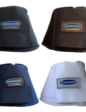 Hufglocken Neopren, Klett, schwarz, l - Euroriding - FashionsVida