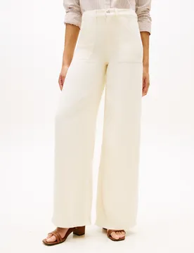 DNM SOFT ECRU 70''S WIDE LEG HW female