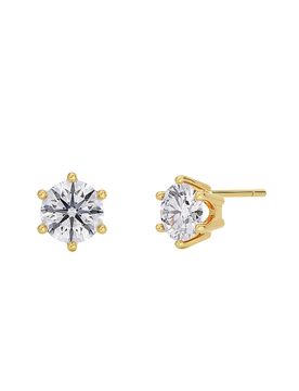 Ohrstecker CROWN STUDS Large Gold gold damen